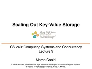 Scaling Out Key-Value Storage: Techniques and Challenges