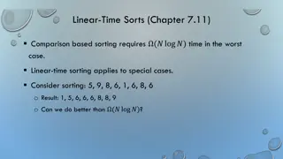 Linear-Time Sorting Techniques