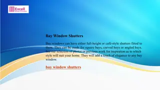 Elegant bay window shutters to Enhance Your Home