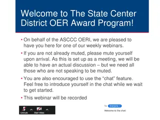 State Center District OER Award Program