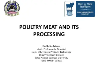 Poultry Meat Processing and Preservation