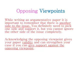 Opposing Viewpoints