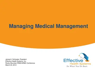 Managing Medical Management