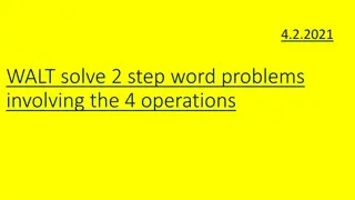 Solve 2-Step Word Problems with 4 Operations