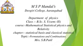 Permutations and Combinations in Mathematical Statistics