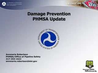 Pipeline Safety and Damage Prevention Update