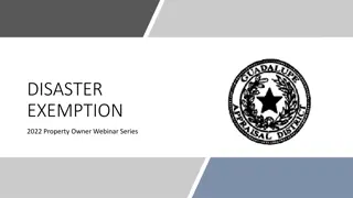 Temporary Disaster Exemption for Property Owners: How to Apply and Qualify