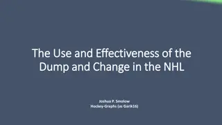 The Use and Effectiveness of Dump and Change in NHL