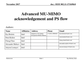 Legacy MU-MIMO Acknowledgement and Power Save Procedure