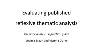 Evaluating Published Thematic Analysis