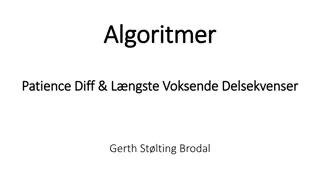 Algoritmer - Patience Diff. & Longest Increasing Subsequence