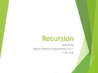 Recursion in C++ Programming