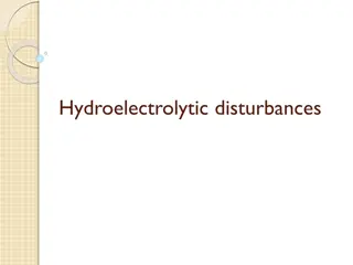 Hydroelectrolytic disturbances