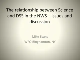 Science and Decision Support Services in NWS