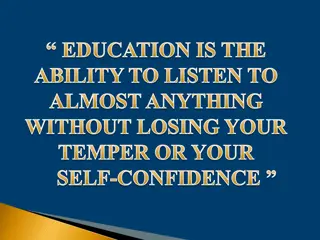 Education Ability: Listen Without Losing Temper or Confidence