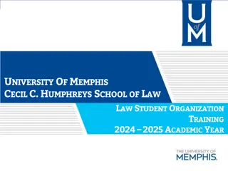 University of Memphis Law Student Organization Training 2024-2025