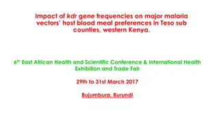 Impact of KDR Gene Frequencies on Malaria Vectors' Blood Meal Preferences