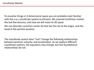 Curvilinear Motion in 3D Space