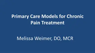 Primary Care Models for Chronic Pain Treatment