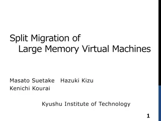 Split Migration of Large Memory Virtual Machines