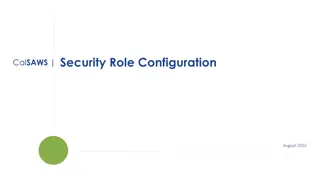 Security Role Configuration