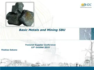 Basic Metals and Mining SBU