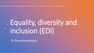 Equality, Diversity, and Inclusion with Dr. Pam Ricketts