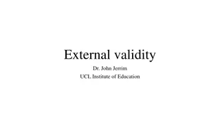 External validity