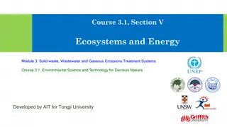 Ecosystems and Energy Module: Waste Management Treatment Systems