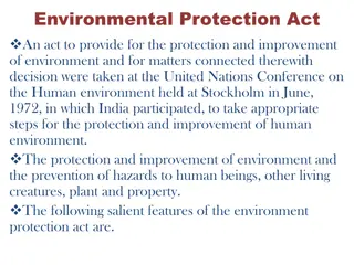 Key Environmental Protection Acts in India