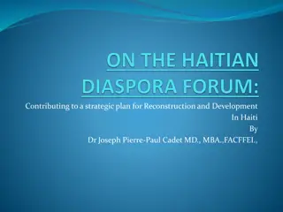 Strategic Plan for Haiti's Reconstruction & Development