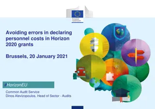 Avoiding Errors in Declaring Personnel Costs in Horizon 2020 Grants