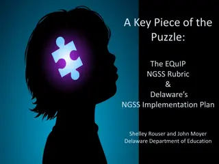 A Key Piece of the Puzzle: EQuIP NGSS Rubric & Delaware's NGSS Implementation Plan