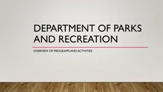 Parks and Recreation Programs Overview