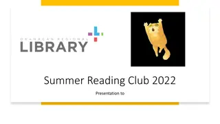 Summer Reading Club 2022 Activities & Events