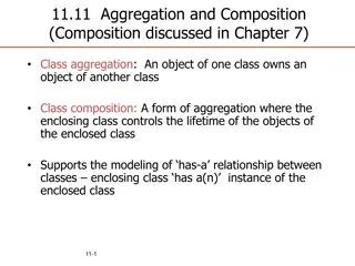 Aggregation and Composition in Object-Oriented Programming