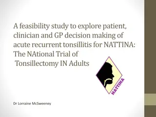 Feasibility Study on Tonsillitis Decision Making