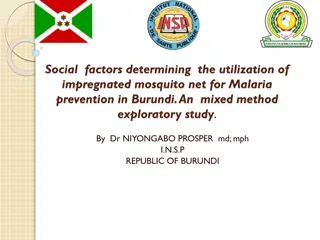 Factors Influencing Utilization of Impregnated Mosquito Nets in Burundi