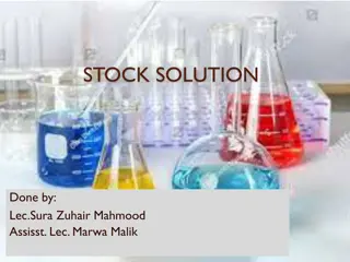 Stock Solution Preparation in Chemistry