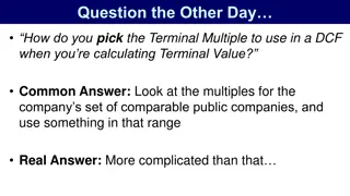 Calculating Terminal Multiple in DCF