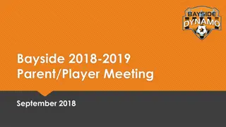 Bayside 2018-2019 Parent/Player Meeting Agenda