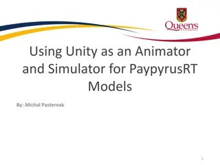 Using Unity as an Animator and Simulator for PapyrusRT Models