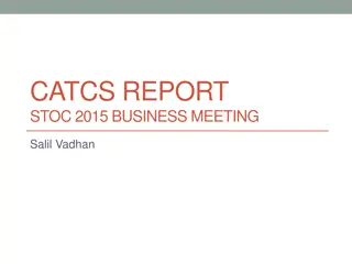 CATCS REPORT