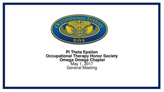 Pi Theta Epsilon Occupational Therapy Honor Society Chapter Updates