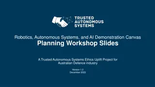 Trusted Autonomous Systems Workshop