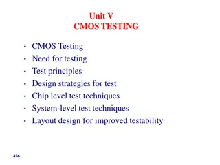 CMOS Chip Testing: Need, Principles, Strategies