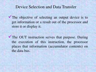 Microprocessor Output Devices and Memory Interfacing