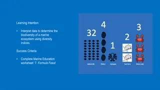 Interpreting Marine Ecosystem Biodiversity