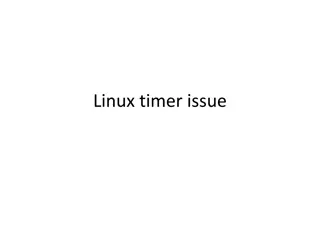 Linux timer issue