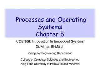 Introduction to Embedded Systems: Processes and Operating Systems